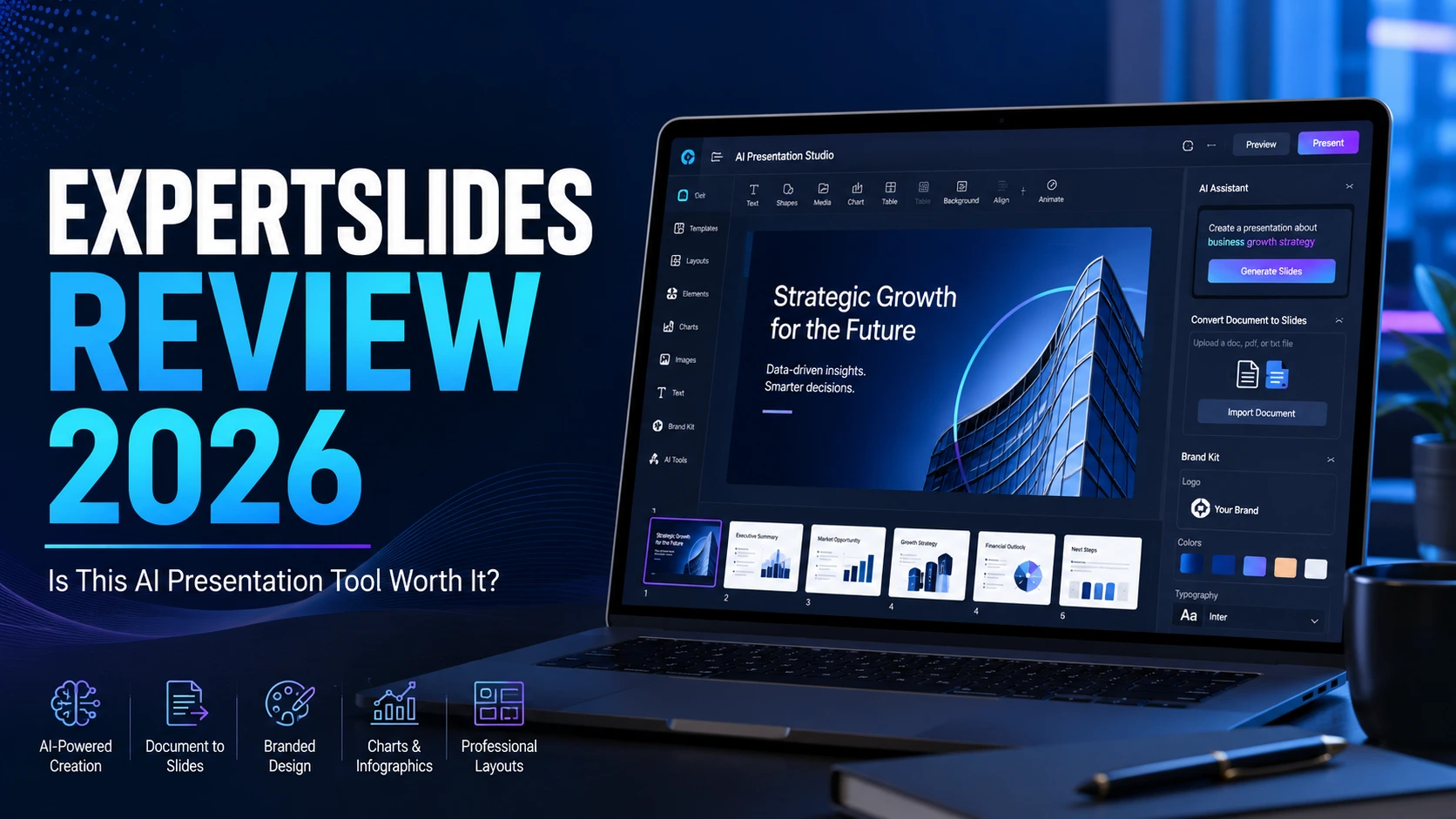 ExpertSlides review 2026 AI presentation tool